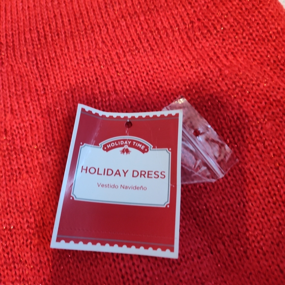 Holiday Time Festive Santa Dress - Red, White, and Black - Picture 3 of 6